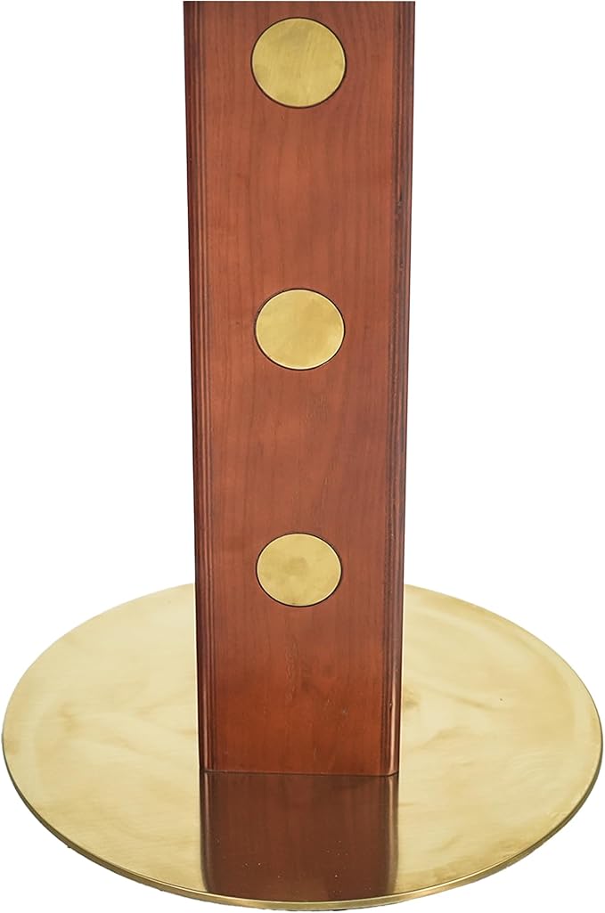 Sintered Stone Office Table and Chair Set - 33.5" Round Table for Small Offices (Red Leg and Pandora Top, 1 Table and 4 Chairs)