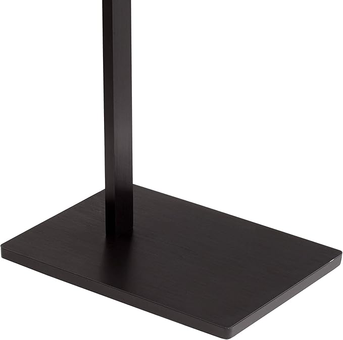 Possini Euro Design Barrett Modern Minimalist Task Floor Lamp LED Standing Base Adjustable 53" Tall Anodized Black Metal Touch On Off Decor for Living Room Reading House Bedroom Home