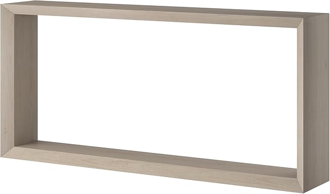 Henn&Hart 64'' Wooden Rectangular Console Table Entryway Table, Sofa Table with Wooden Shelf for Entryway, Living Room, Couch, Hallway, or Office, Alder White