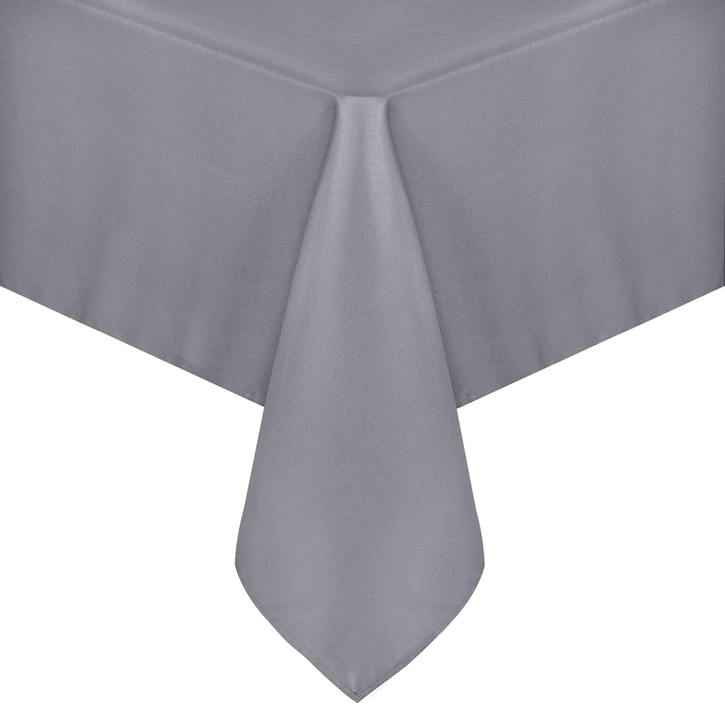 sancua Rectangle Tablecloth - 70 x 120 Inch - Stain and Wrinkle Resistant Washable Polyester Table Cloth, Decorative Fabric Table Cover for Dining Tables, Buffet Parties and Camping, Light Grey