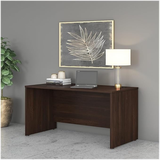 Bush Business Furniture Studio C 60W x 30D Office Desk in Black Walnut, Computer Table for Home or Professional Workspace
