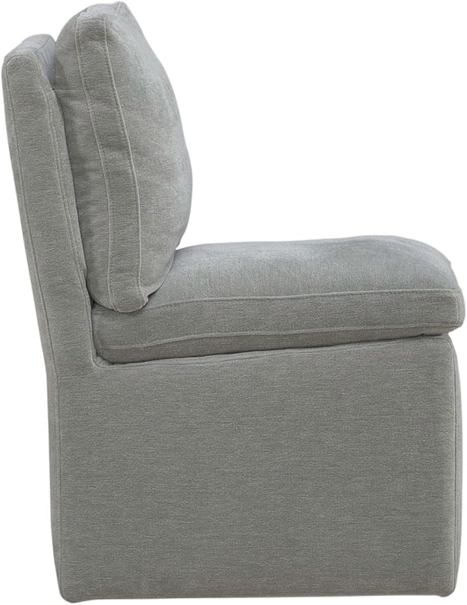 Liberty Furniture Accent Dining Chair with Castors - Squared Back - Sapphire Upholstry