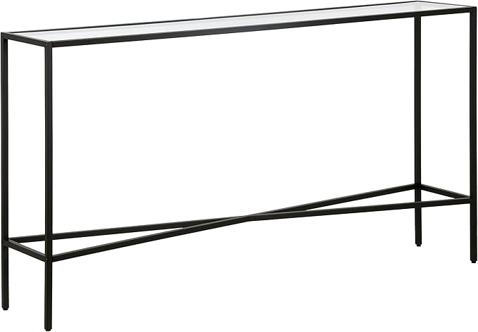 Henn&Hart Henley Console Table, 55" Wide, Black