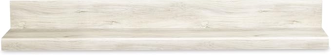 Signature Design by Ashley Bellaby Farmhouse 4-Piece Entertainment Center for TVs up to 72" with Fireplace and LED Lighting, Whitewash
