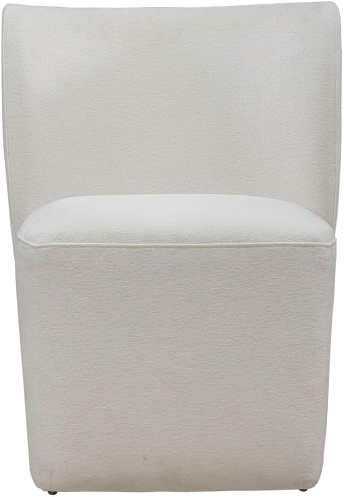 Liberty Furniture Accent Dining Chairs with Castors - Rounded Back - Ivory Upholstry - Set of Four