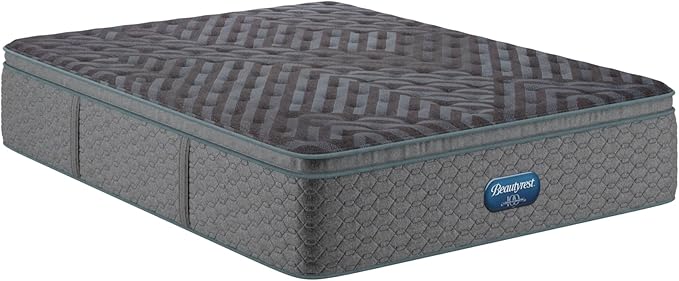 Beautyrest Days End Plush Pillow Top 14.75" Mattress - King - Cooling Tech, Supportive Durable Pocketed Coils, Pressure Relief, Motion Separation; 100 Night Sleep Trial and 10 Year Warranty