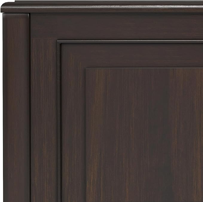 SIMPLIHOME Connaught Storage Bench - 36 inch Wide Solid Wood Small Trunk Bench in Chestnut Brown, Traditional Bench for Entryway with Lift-Up Lid and Dual Hidden Compartments