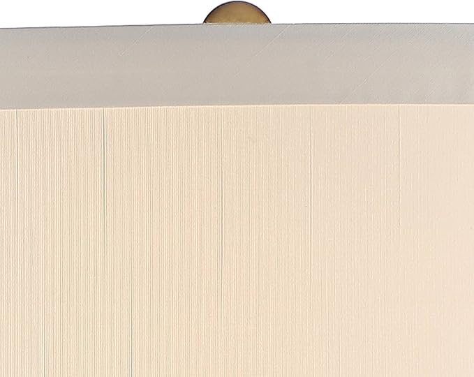 Possini Euro Design Karen Modern Table Lamp 36" Tall with Square Black Marble Riser Dark Gold Glass Off White Fabric Shade for Bedroom Living Room Nightstand Bedside Night Stand Office Kids Room