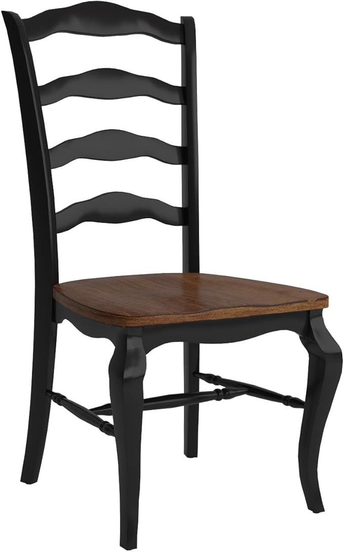 Homestyles French Countryside Black Dining Chairs, Set of 2