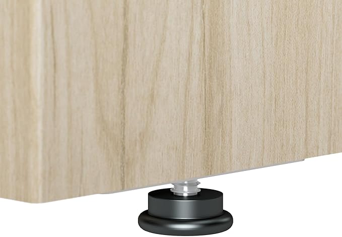 Bush Business Furniture Studio C 72W x 36D Bow Front Desk in Natural Elm, Computer Table for Home or Professional Office