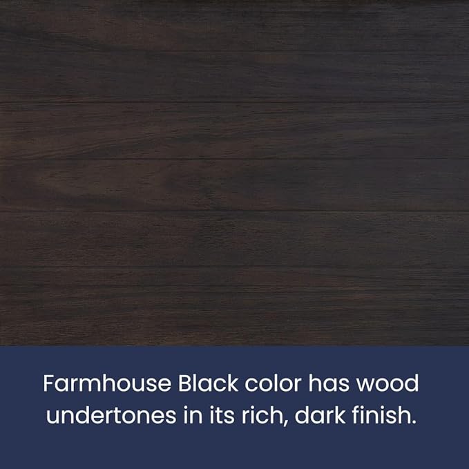 Grain Wood Furniture Montauk Solid Wood Bed, Twin Size, Farmhouse Black