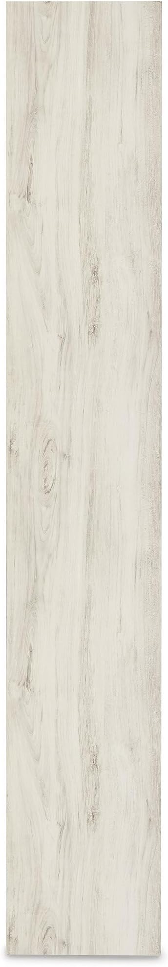 Signature Design by Ashley Bellaby Farmhouse 4-Piece Entertainment Center for TVs up to 69" with Adjustable Shelves, Whitewash