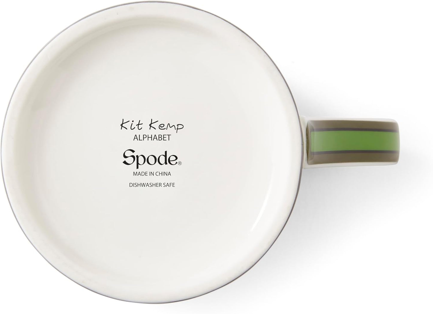 Spode Kit Kemp 12oz Mug, C Initial - Fine China Coffee Cup with Floral Alphabet Design, Custom Letter Mug for Unique Gift Giving - Personalized Kitchen Drinkware, Dishwasher Safe & Stylish