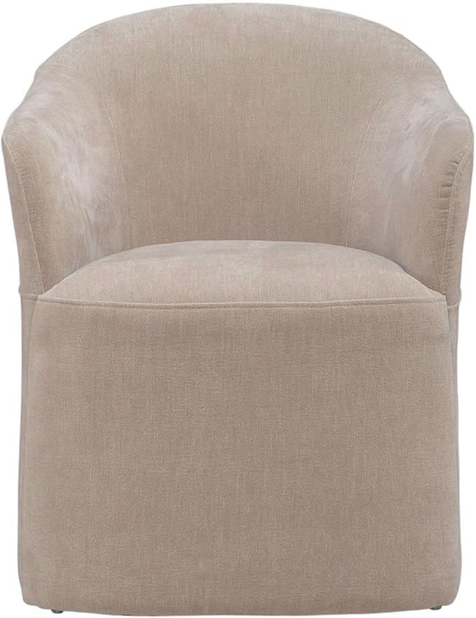 Liberty Furniture Accent Dining Chair with Castors - Squared Arm - Wicker Upholstry