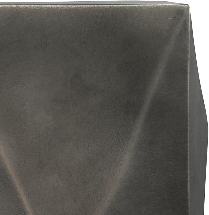 SIMPLIHOME Danner Side Table – 14 inch Wide Cast Aluminum Square Accent Table in Graphite, Modern Industrial End Table for Living Room, Bedroom, or Office with Sturdy Base, Assembled
