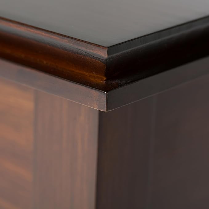 SIMPLIHOME Artisan SOLID WOOD 21 inch Wide Square Transitional End Side Table in Russet Brown for the Living Room and Bedroom