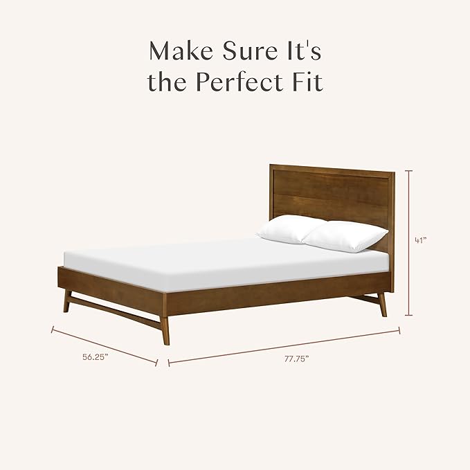 Babyletto Kids Palma Full Bed in Natural Walnut, GREENGUARD Gold Certified
