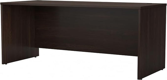 Bush Business Furniture Studio C 72W Computer Desk with Wire Management and Modesty Panel in Black Walnut, Professional Table for Home Office and Corporate Office