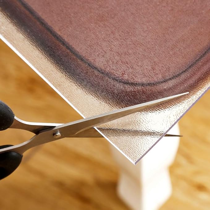 NECAUX Custom 14 x 24 Inch Frosted Desk Cover Protector, 1.5mm Thick Plastic Desk Pad Mat, Table Cover Tablecloth Protector for Office Computer Writing Desk, Side Table, End Table, Night Stand Dresser
