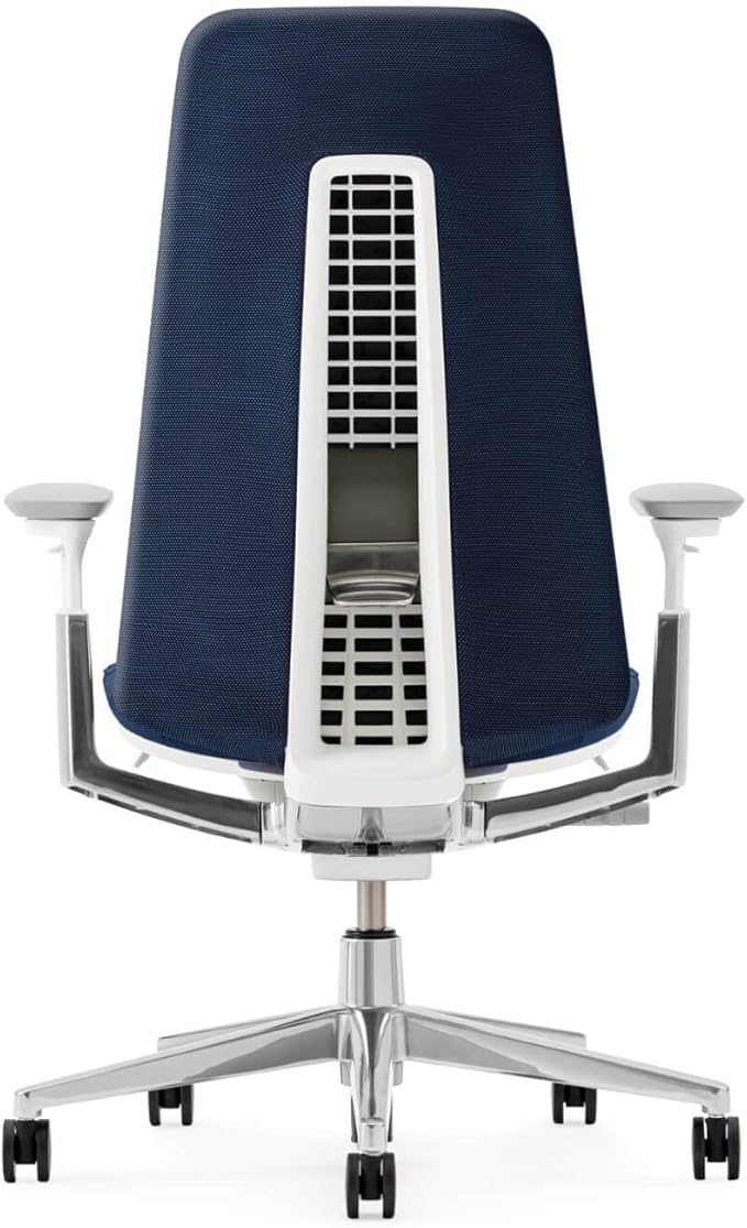 Haworth Fern Ergonomic Office Chair – Stylish and Innovative Desk Chair with Digital Knit Finish - with Lumbar Support (Deep Sea)
