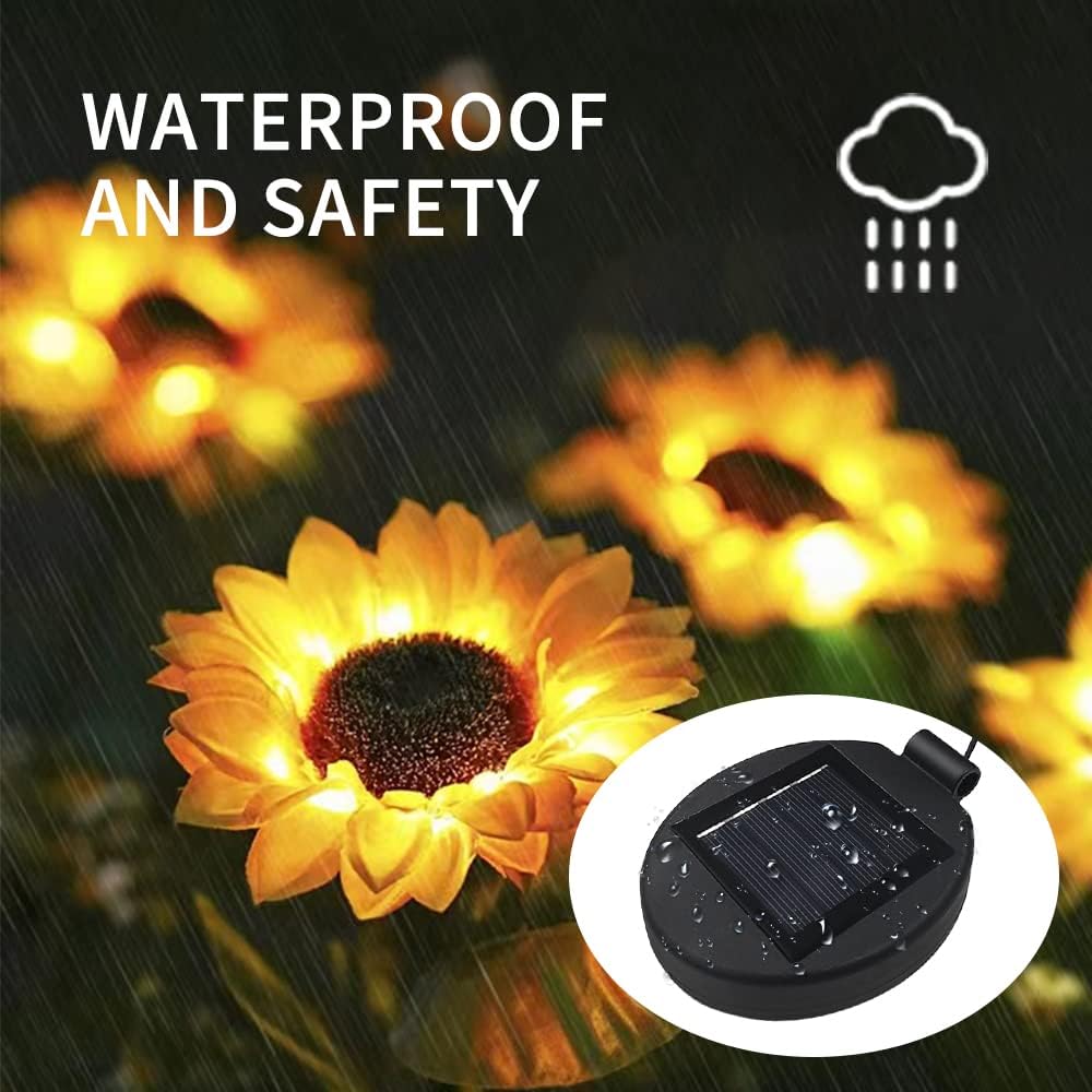 Solar Lantern Top LED Panel Lantern Lid Lights Replacement Part for Outdoor Flower DIY Solar Flower Lights Garden Patio Decor (4PCS)