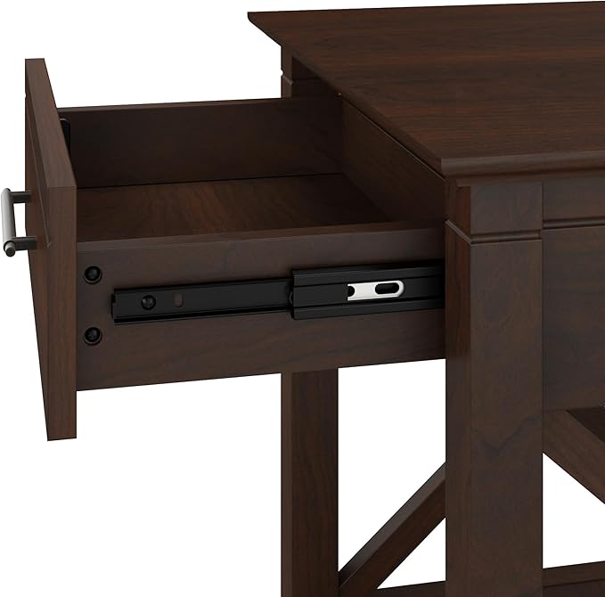 Bush Furniture Key West Nightstand with Drawer, Bing Cherry