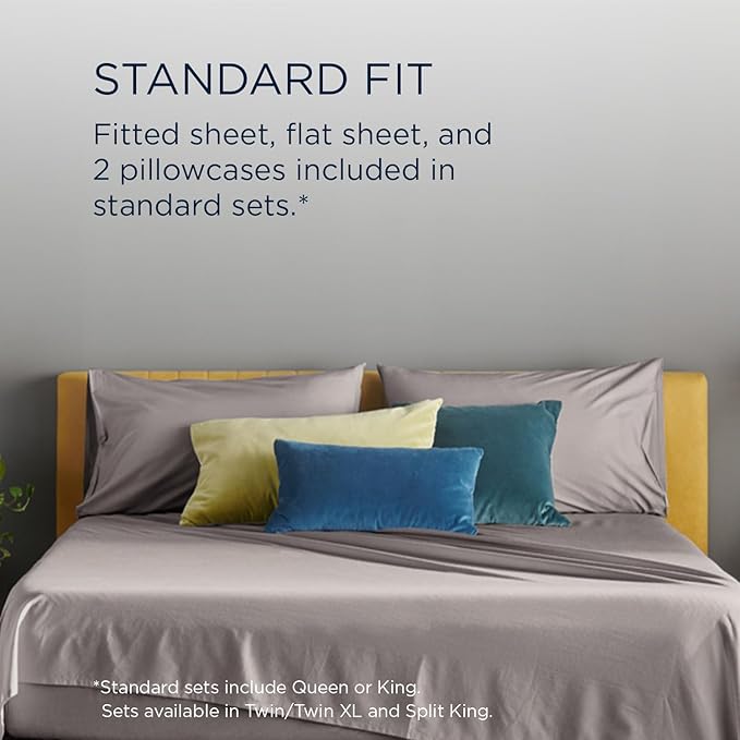 TEMPUR ProAir Sheet Set Cool Gray - Split King