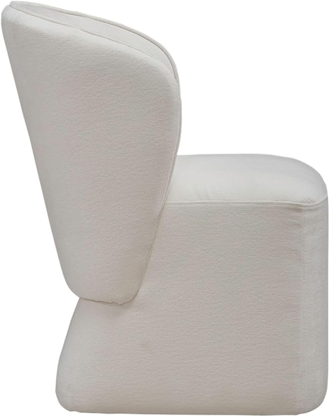 Liberty Furniture Accent Dining Chair with Castors - Rounded Arm - Ivory Upholstry