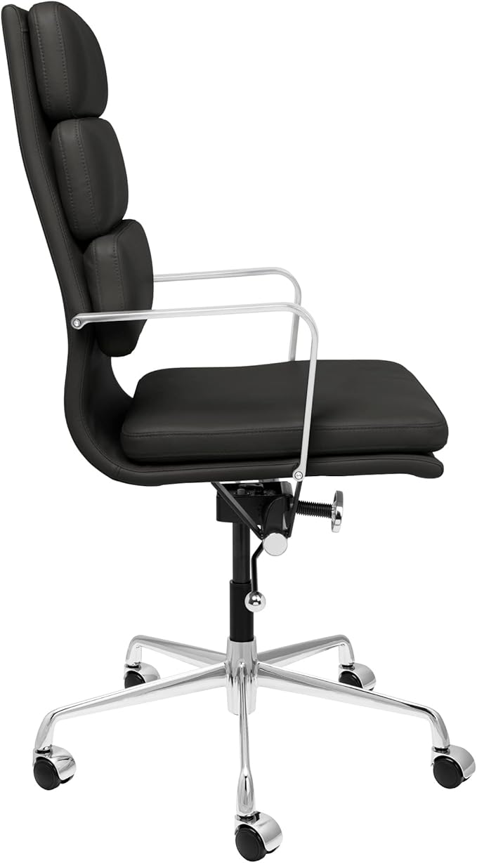 Laura Davidson Furniture SOHO II Tall Back Padded Management Chair (Black)