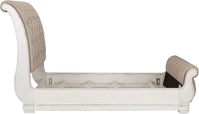 Liberty Furniture Industries Abbey Park Sleigh, Queen, White