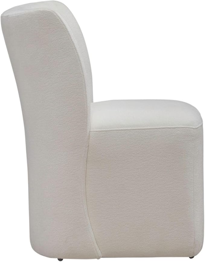 Liberty Furniture Accent Dining Chairs with Castors - Rounded Back - Ivory Upholstry - Set of Four