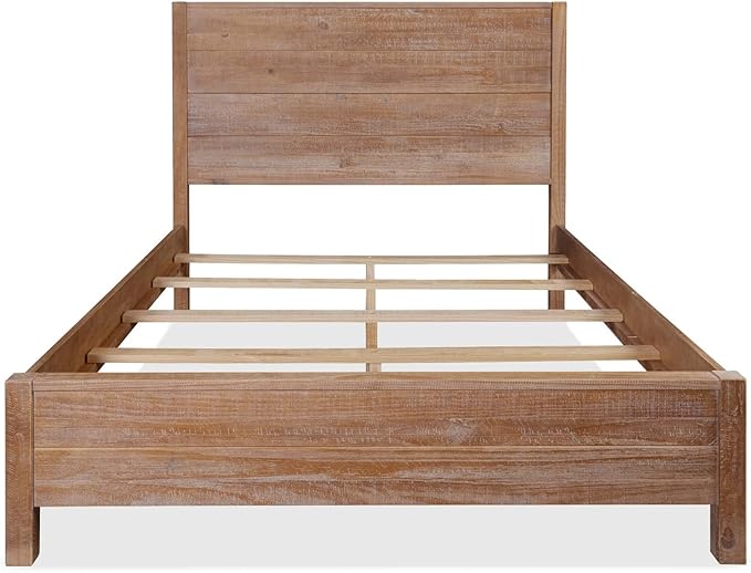 Grain Wood Furniture Montauk Solid Wood Bed, Queen Size, Driftwood