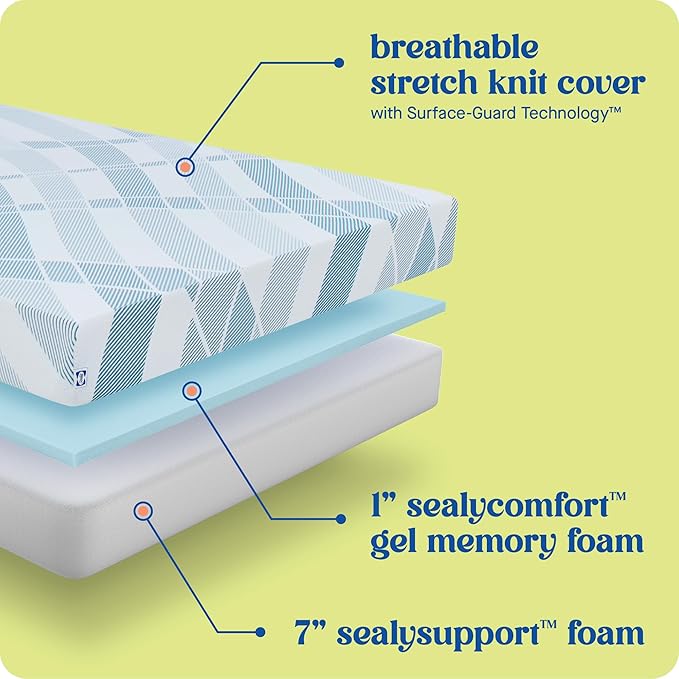 Sealy Dreamlife 8” Foam Mattress-in-a-Box, Twin