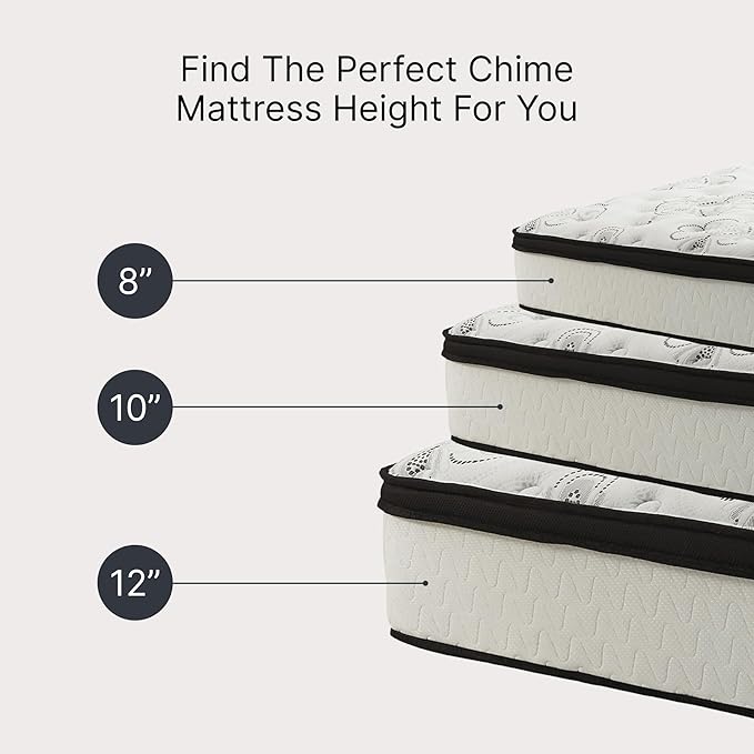 Signature Design by Ashley Chime Memory Foam 12" Twin Mattress with Thick Memory and Support Foam for Pressure Relief, Fiberglass Free, Mattress In A Box