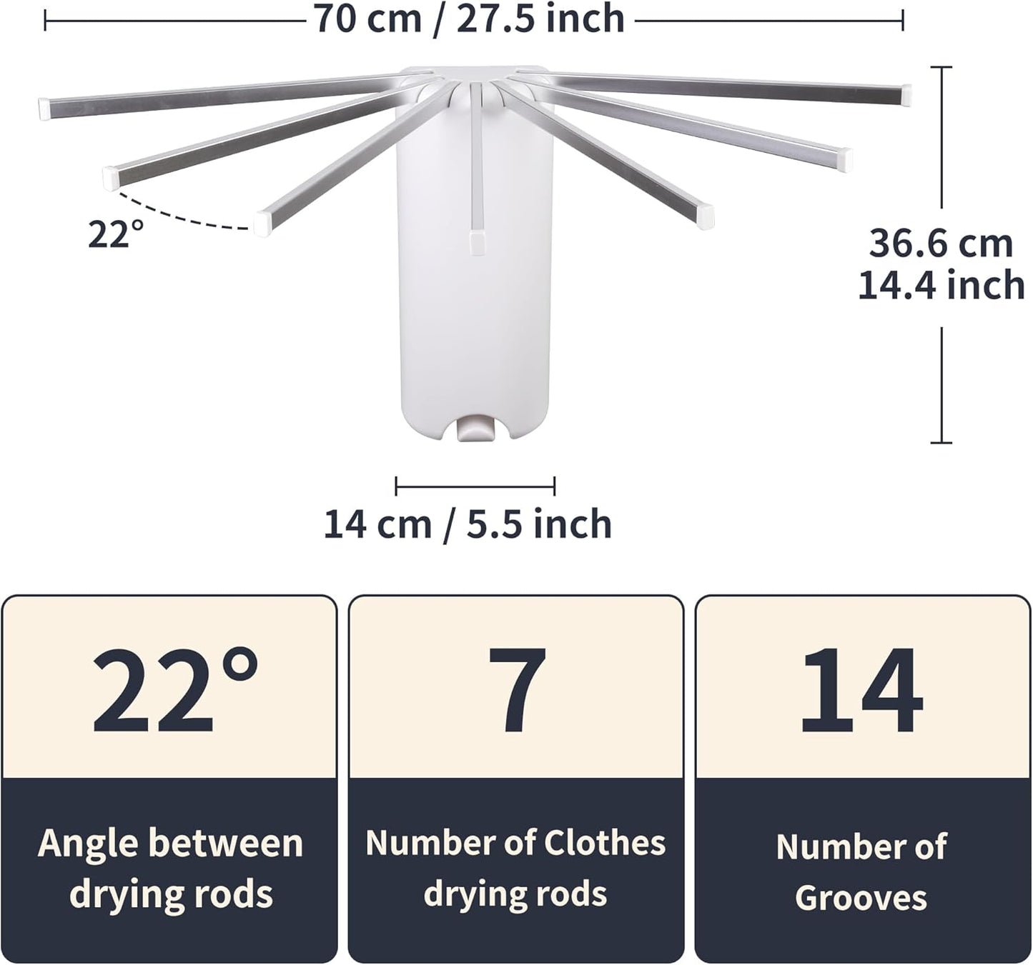 Wall Mounted Clothes Drying Rack - Foldable Tripod, Over The Door Rack for Laundry Bedroom, Household Aluminium