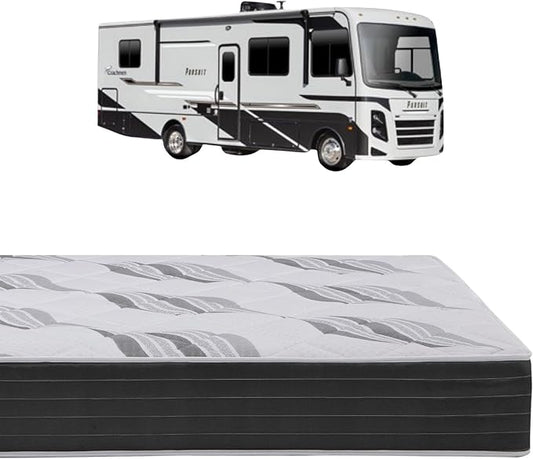 Roam 2.0 RV 12" Hybrid Mattress with Gel Memory Foam, RV King 72x80 Mattress, Luxury Medium Feel Made in USA