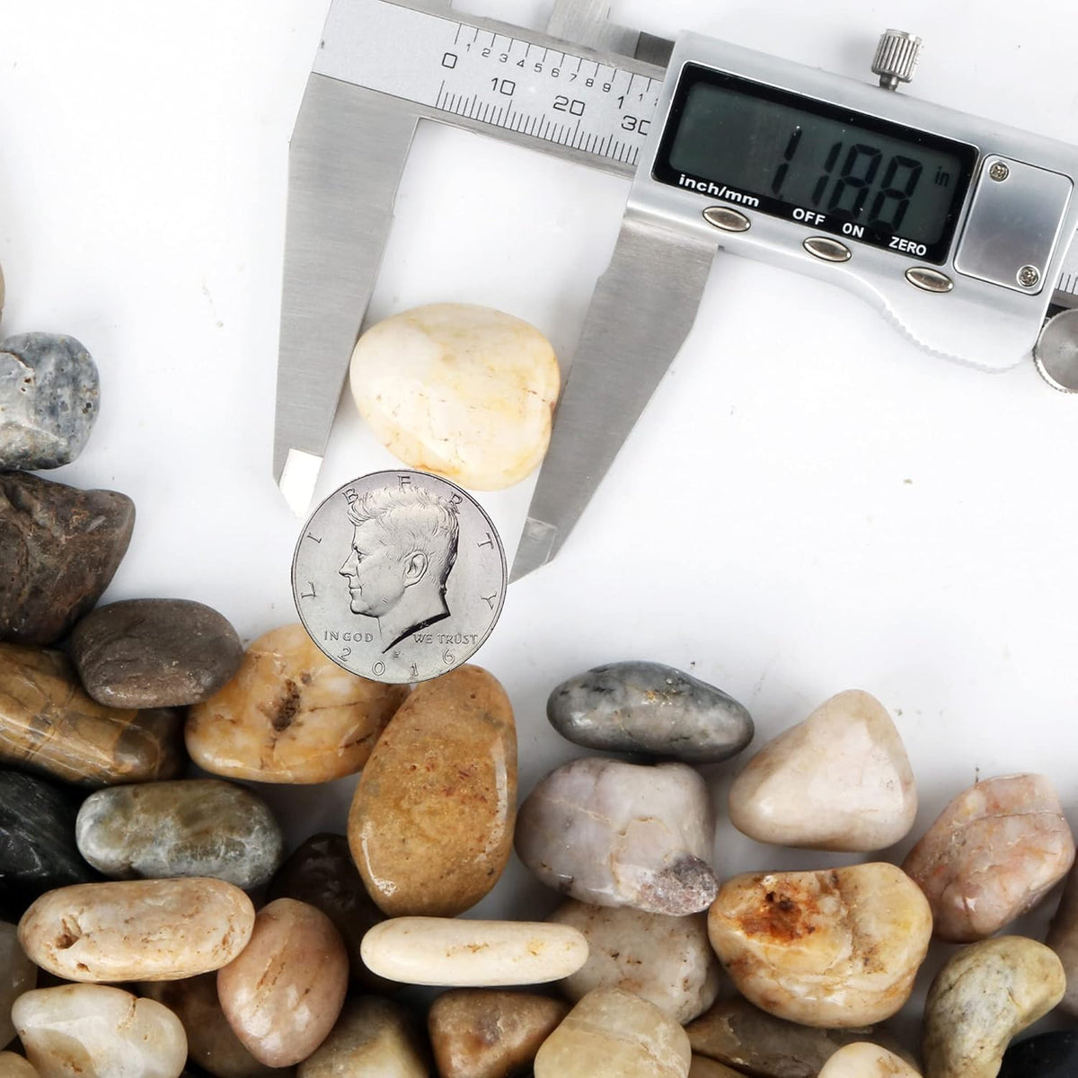 45lb Polished Pebbles for Plants Potting,Succulents Aquarium Fish Tank Vases-Decorative River Rocks Garden Gravel Stones