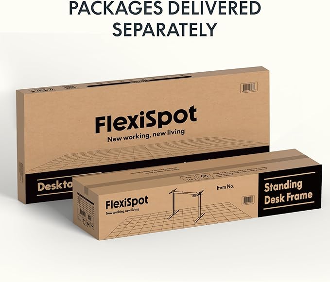 FLEXISPOT E3 Solid Wood Dual Motor Standing Desk 71x30 Inch Whole-Piece Board Electric Height Adjustable Stand Up Desk (White Frame + Rubber Wood Desktop)