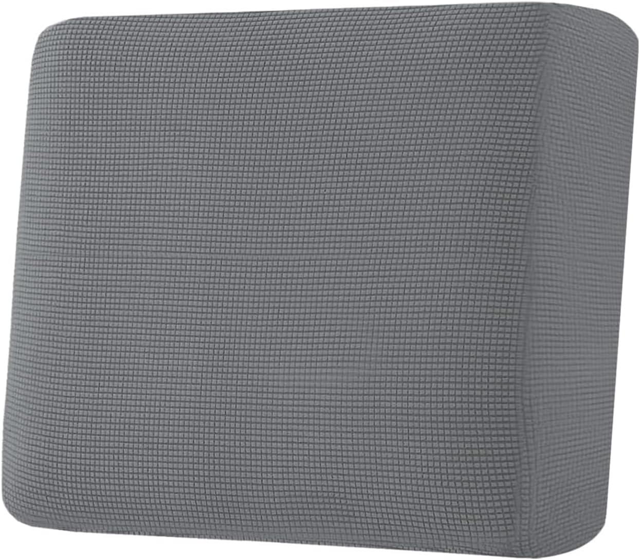 H.VERSAILTEX Super Stretch Individual Seat Cushion Covers Sofa Covers Couch Cushion Covers Slipcover Sets Thick Jacquard Textured Twill Fabric (1 Piece Chair Cushion Cover, Grey)