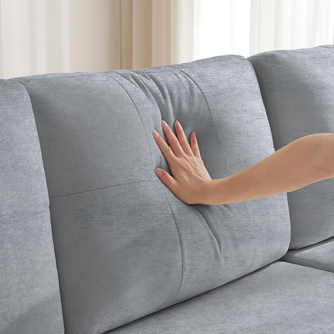 Waxberry Sectional Sofa Couch, Pull Out Couch Sleeper Sofa Bed with Storage for Living Room, Reversible Chaise, Side Pockets & Dual USB/Type-C Ports, Gray