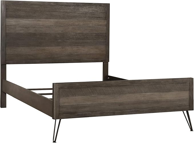 Lexicon Leavitt Panel Bed, Cal King, Gray