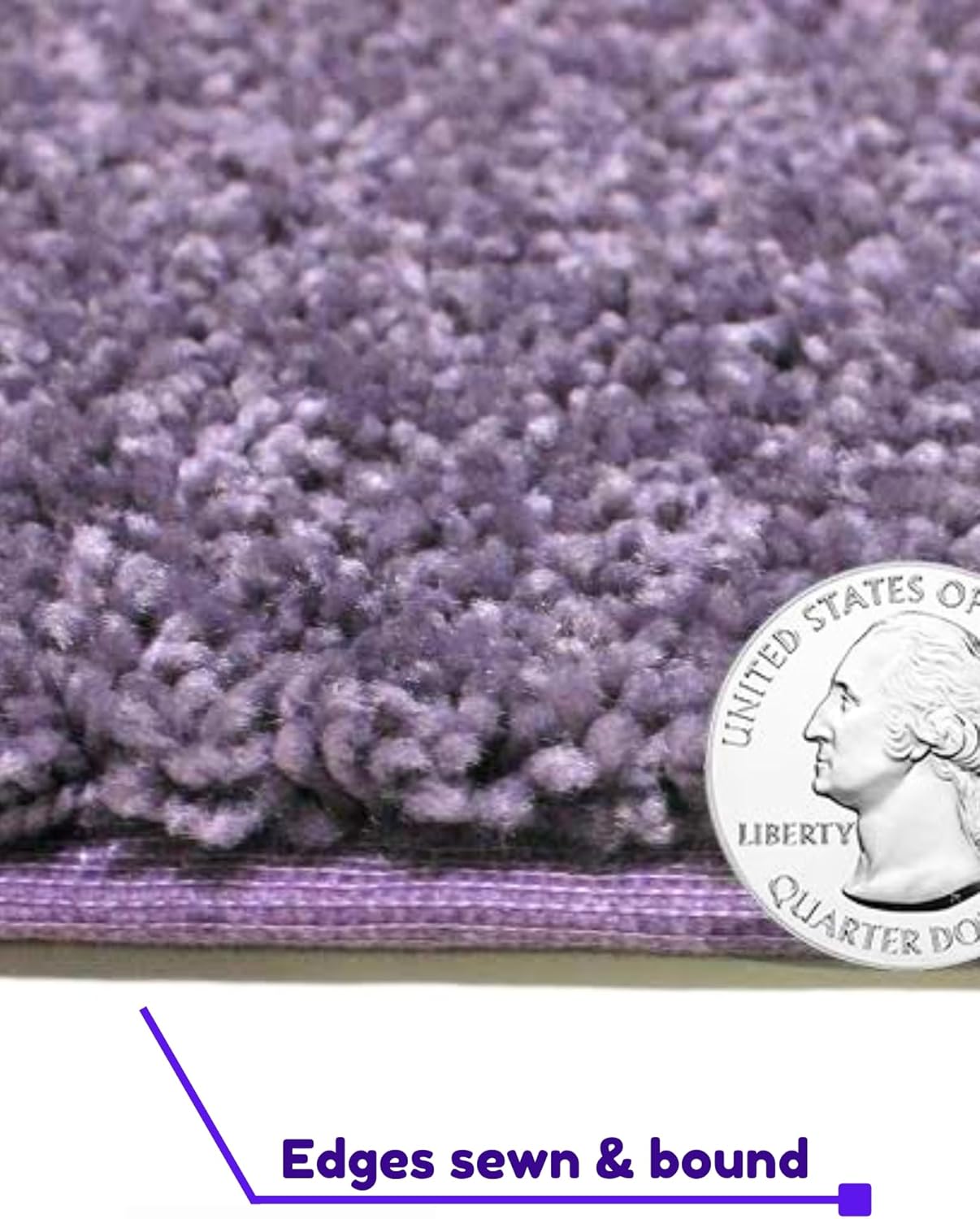 KOECKRITZ Soft and Colorful Kids Classroom Area Rugs (Passes Flammability Pill Test) Many Sizes and Bright Colors to Select from (9' x 12', Lavender)