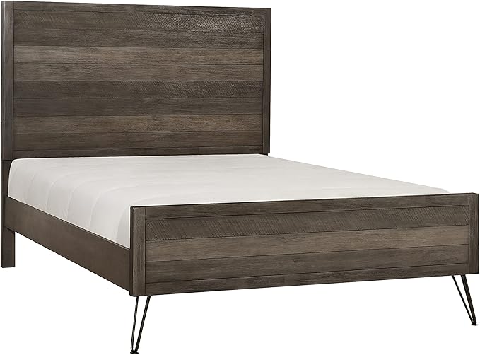 Lexicon Leavitt Panel Bed, Queen, Gray