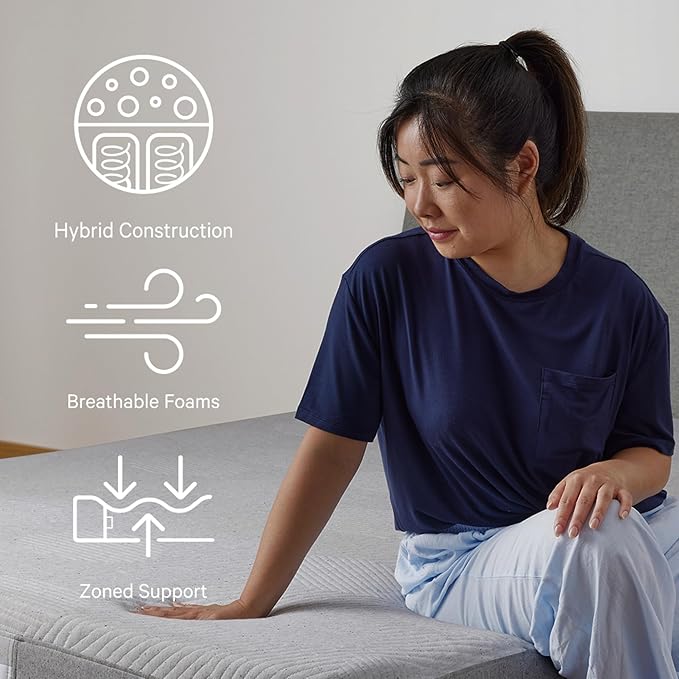 Casper Sleep Original Hybrid Twin XL Mattress – Medium Feel with Zoned Support – Motion Isolation – Breathable, Cooling Memory Foam – 100-Night Trial – CertiPUR-US