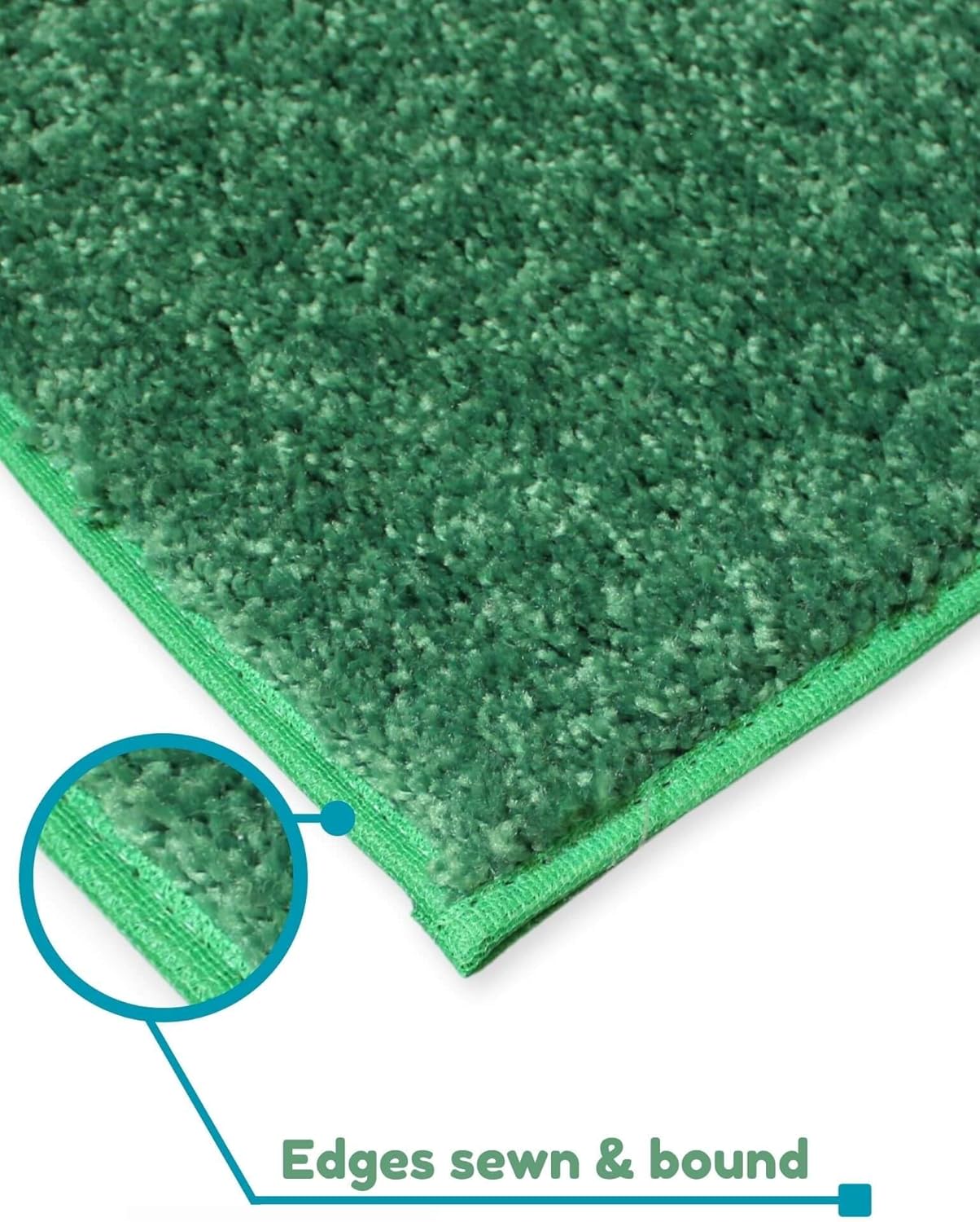 KOECKRITZ Soft and Colorful Kids Classroom Area Rugs (Passes Flammability Pill Test) Many Sizes and Bright Colors to Select from (8' x 12', Froggy)