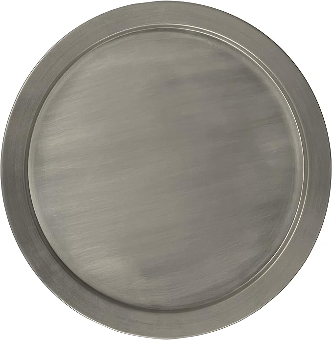 SIMPLIHOME Corbin Industrial 16 Inch Wide Metal Side Table in Antique Silver, Fully Assembled, For the Living Room and Bedroom