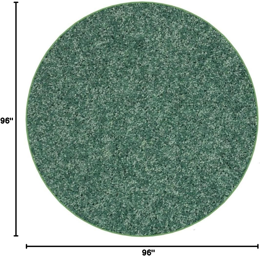 KOECKRITZ Soft and Colorful Kids Classroom Area Rugs (Passes Flammability Pill Test) Many Sizes and Bright Colors to Select from (8' Round, Froggy)