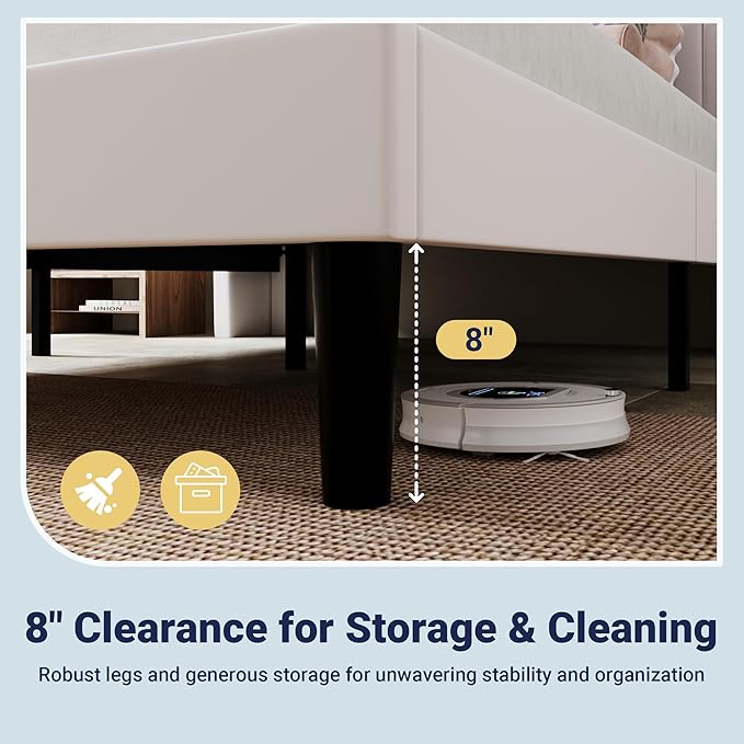 Allewie Full Size Platform Bed Frame with USB Charging Station and Storage Shelf/Upholstered Velvet Wingback Headboard/Wooden Slats Support/No Box Spring Needed/Easy Assembly, White