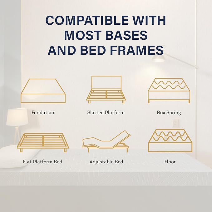 MLILY EGOHOME 12 Inch Full Mattress, Copper Gel Cooling Memory Foam Mattress for Back Pain Relief,Therapeutic Double Mattress Bed in a Box, Made in USA, CertiPUR-US Certified, 54x75x12 Black