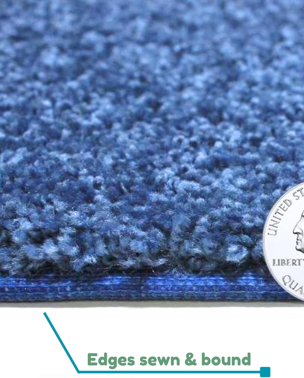 KOECKRITZ Soft and Colorful Kids Classroom Area Rugs (Passes Flammability Pill Test) Many Sizes and Bright Colors to Select from (8' Round, Royal)